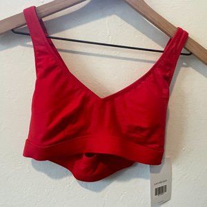 Girlfriend Collective NWT Red Bikini Top (M)